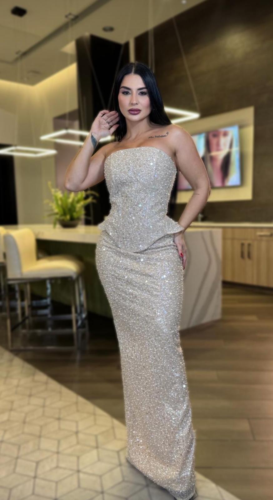 set lentejuelas plateado