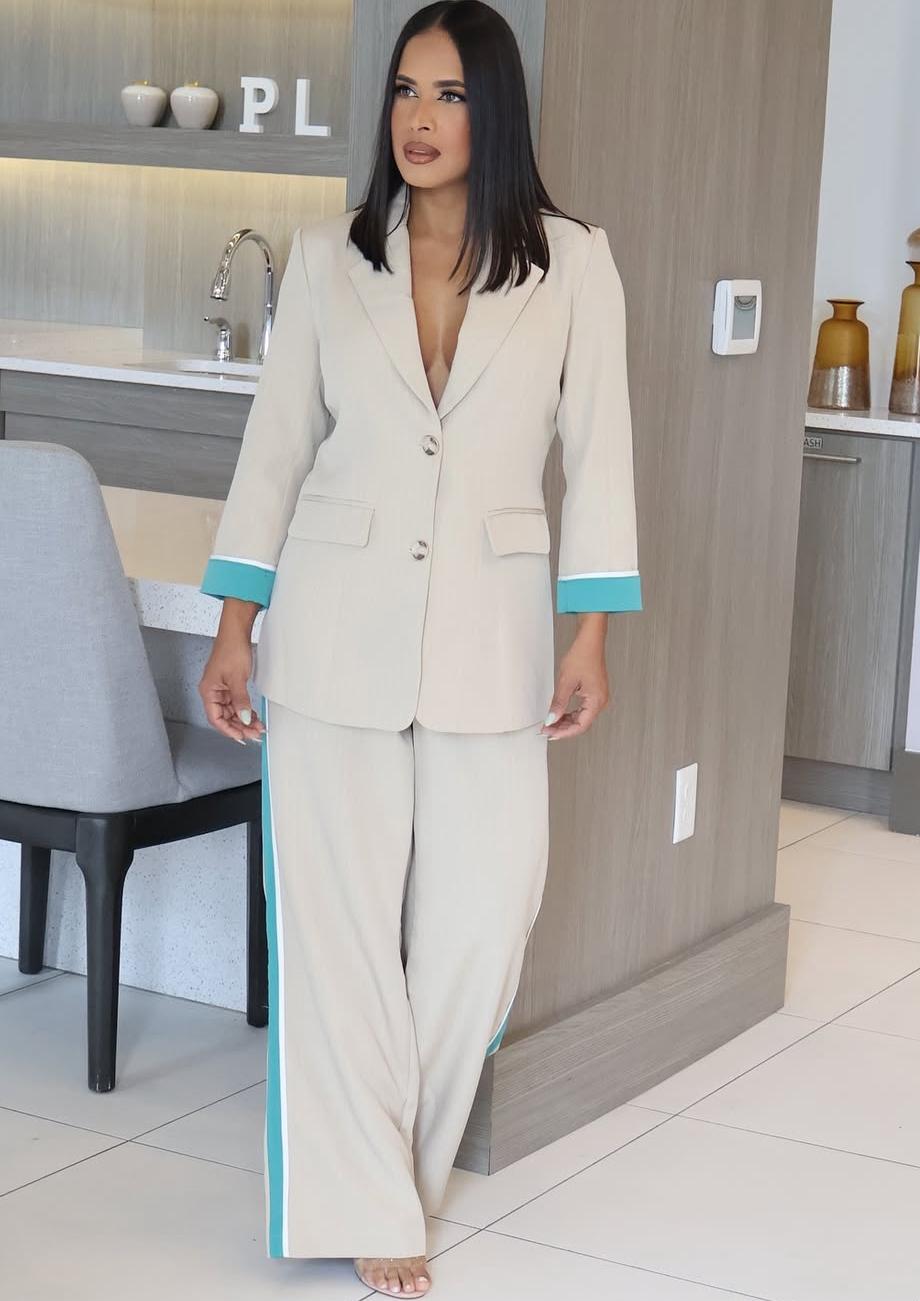 traje de crema largo